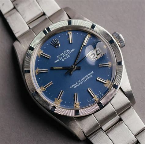 Rolex Oyster Perpetual Date Ref.1501 Engine turned Bezel 1971